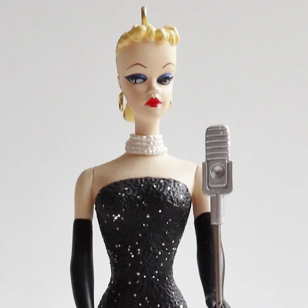 Hallmark Keepsake BARBIE Solo In The Spotlight Ornament in Box Vintage Look 1995